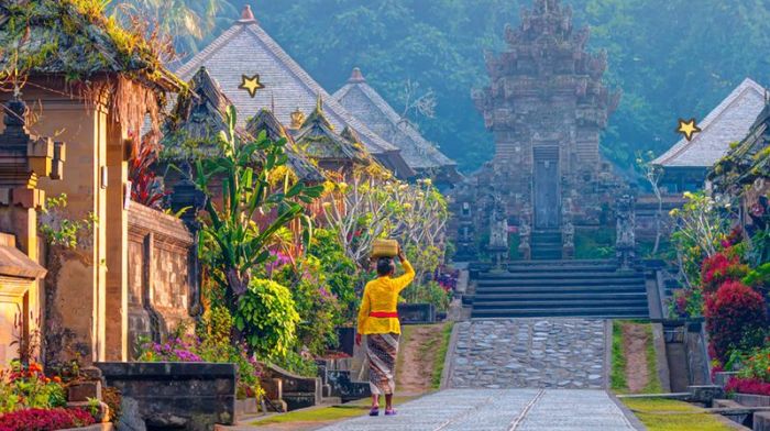 Desa penglipuran tradisional wisata bangli kintamani pulau dewata objek