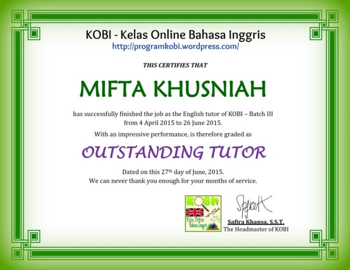 Sertifikasi pengajar bahasa Inggris ESL
