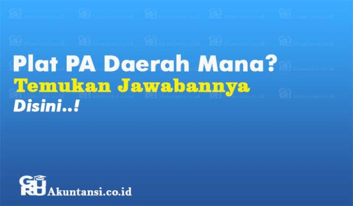 Kode plat nomor pa papua jayapura jayawijaya merauke