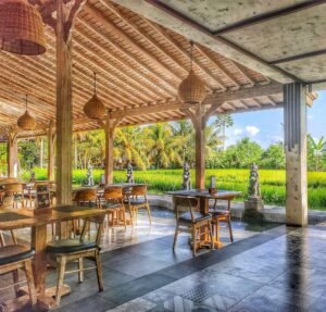 Cafe Estetik Bantul Outdoor View Sawah